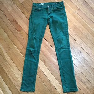 Red Engine Cayenne Low Rise Skinny Jeans Green 26